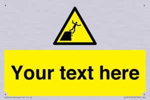 Custom Warning unstable cliff edge